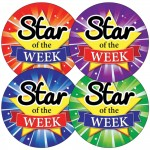 Star of the Week Stickers, 37mm, Pack of 35abc