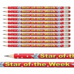 Star of the Week Pencils, Pack of 12, Redabc