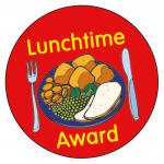 Lunchtime Award Stickers, 37mm, Sheet of 35abc
