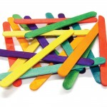 Lollipop Sticks, Pack of 100, Coloured, Jumboabc