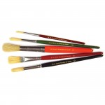 Paint Brushes, Hog Bristles, Standard, Pack of 5abc