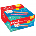 Berol Watercolour Markers, Bullet Tip, Pack of 144, Assorted Coloursabc