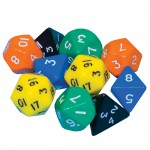 Dice, Polyhedron Number, Pack of 10abc