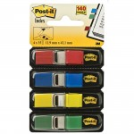 Index Tabs, 12mm, Assorted Colours, Pack of 4