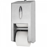 Tork Coreless Mid-size Vertical Toilet Roll Dispenser, Stainless Steel