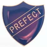 **SALE**Enamel Shield, Prefect, Blueabc