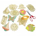 Glass Painting Window Decorations, Pack of 24abc