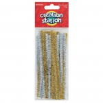Pipe Cleaners, Pack of 60, Small, Festive, Metallicabc