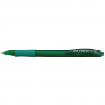 Pentel Feel-It Retractable Ball Pens, Green, Pack of 12