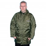 Waterproof Breathable Jacket, ERYC Logo, Dark Green, Smallabc