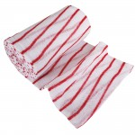 Cloths, Striped Colour Coded, Red, Pack of 10abc