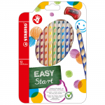 Easy Graph Colouring Pencils, Pack of 12, Right Handedabc