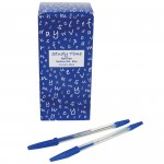 Ballpoint Pens, Economy, Blue, Pack of 50abc