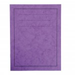 Exercise Books, A4+, 80 Pages, Pack of 50, Ruled 8mm Feint and Margin, Purple Coversabc