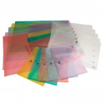 Popper File, Recycled, A3, Pack of 5, Assorted Coloursabc