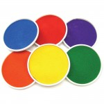 Ink Pads, Giant, Assorted Colours, Pack of 6abc