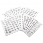Peel and Stick Stars, Pack of 700, Silverabc