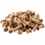 Wooden Spools, Pack of 60abc