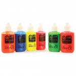 Marbling Ink, Fluorescent Colours, Pack of 6abc