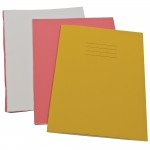 Exercise Books, A4, 48 Pages, Pack of 100, Plain, Pink Coversabc