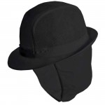 Trilby Hat, with Snood, Black, Smallabc