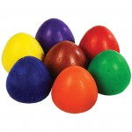 Chubbi Egg Crayons, Assorted Colours, Pack of 8abc