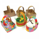 Paper Mache Baskets, Pack of 6abc