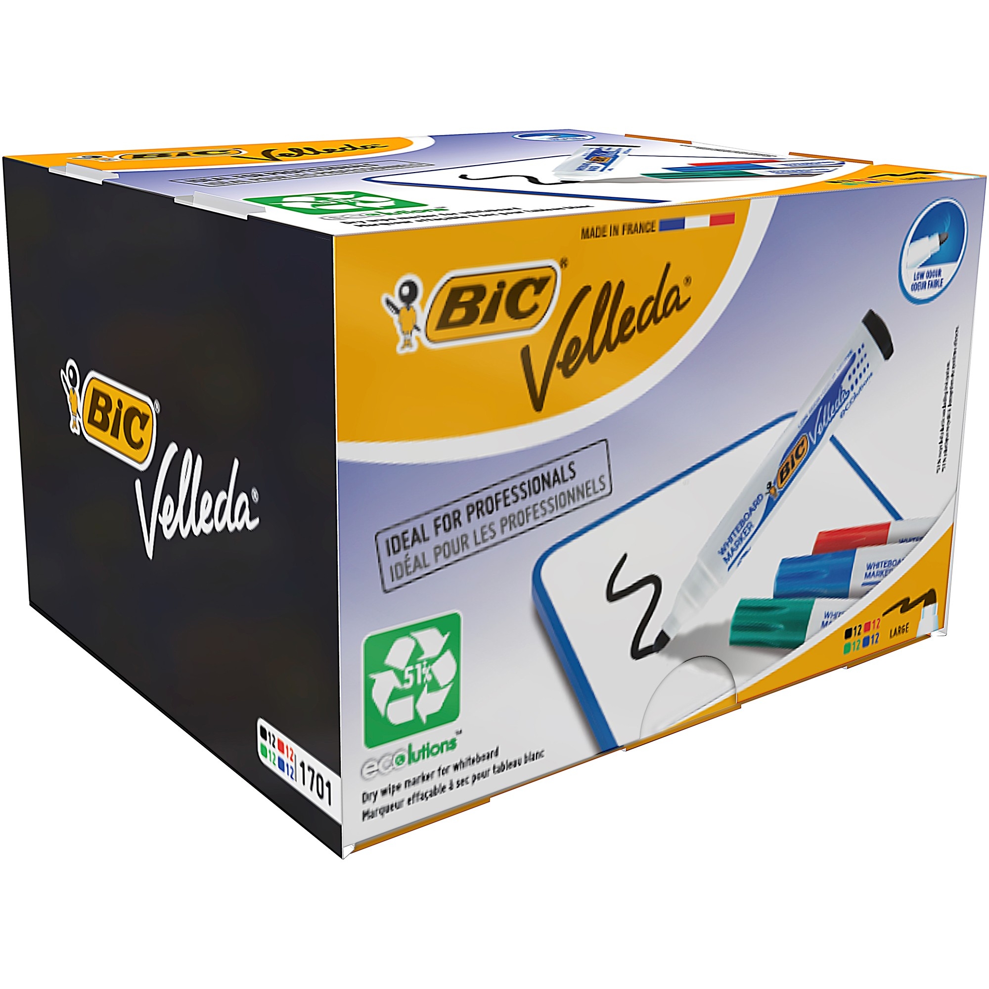 Buy Bic Velleda ECOlutions White Board Permanent Marker x4 in